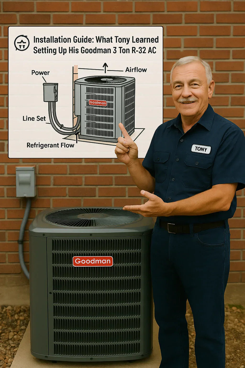 Installation Guide What Tony Learned Setting Up His Goodman 3 Ton R-32 AC