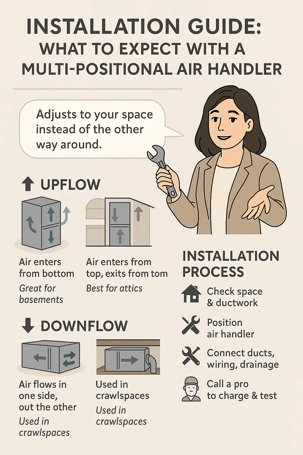 Installation Guide What to Expect with a Multi-Positional Air Handler Setup