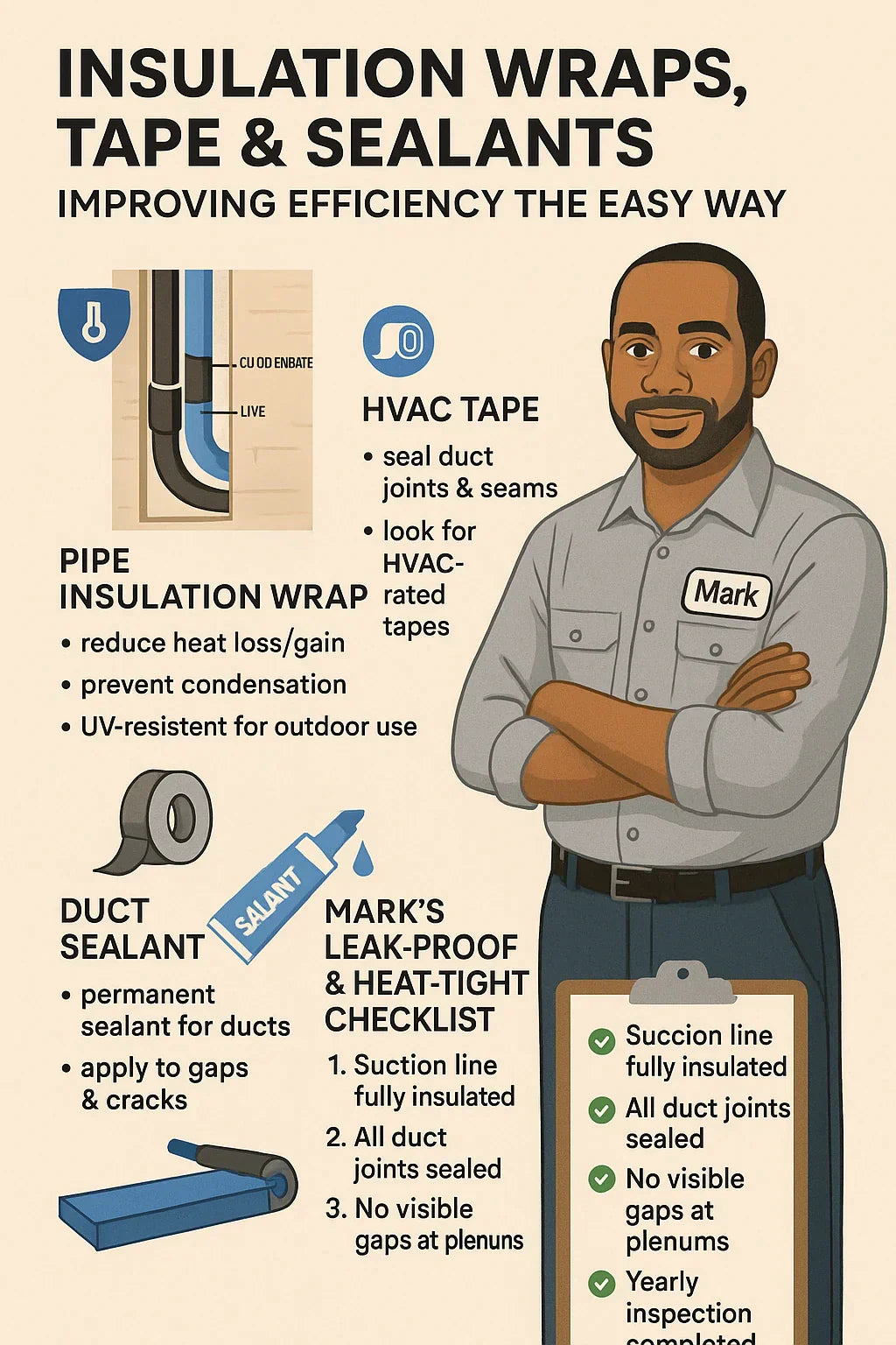 Insulation Wraps, Tape & Sealants Improving Efficiency the Easy Way