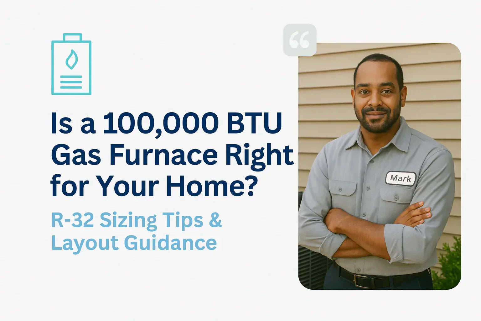 Is a 100,000 BTU Gas Furnace Right for Your Home R-32 Sizing Tips & Layout Guidance