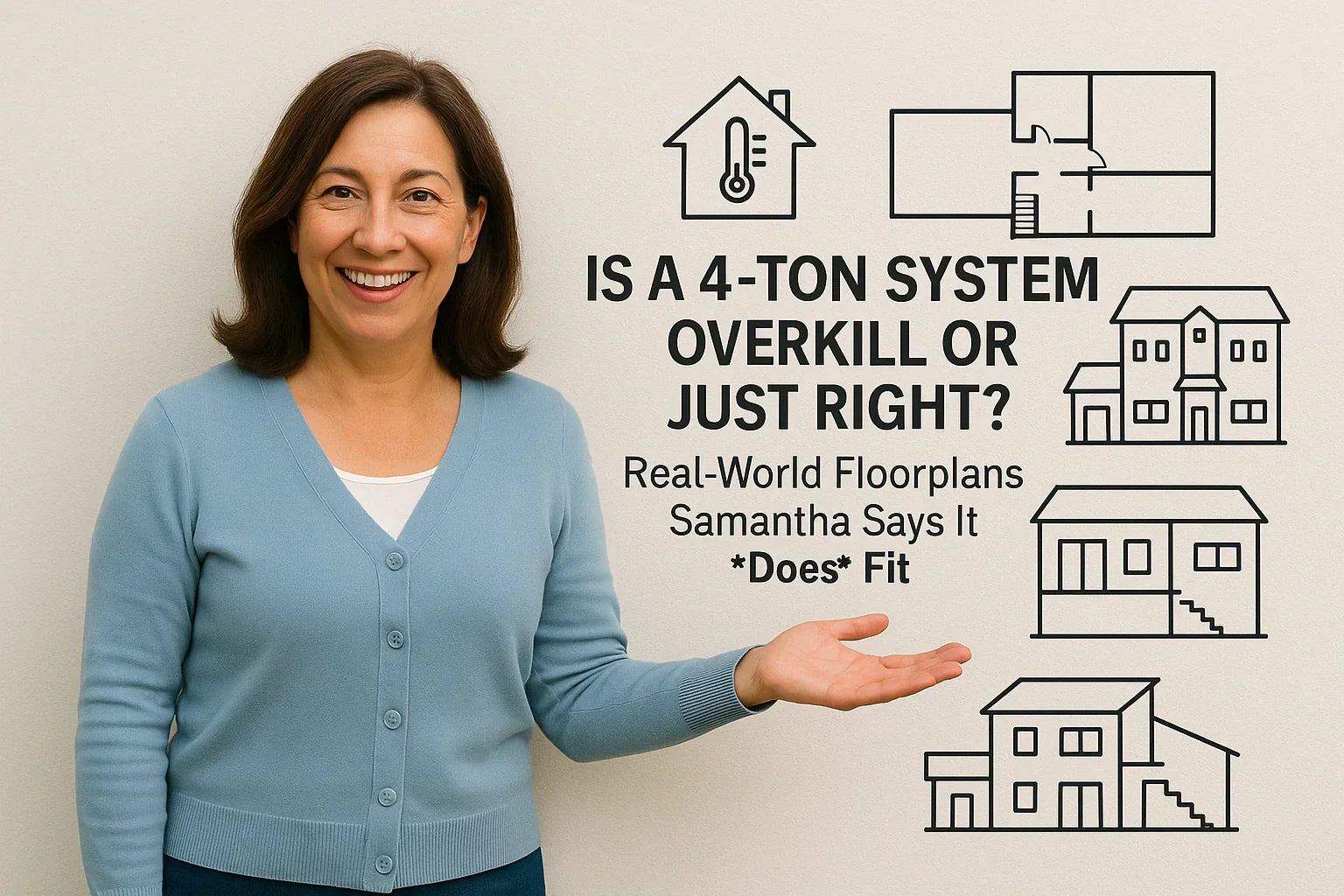 Is a 4-Ton System Overkill or Just Right Real-World Floorplans Samantha Says It Does Fit
