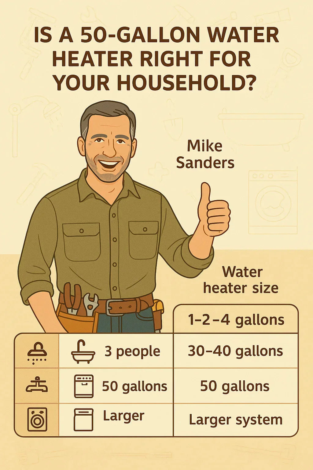 Is a 50-Gallon Water Heater Enough for Your Family Sizing Tips from Mike