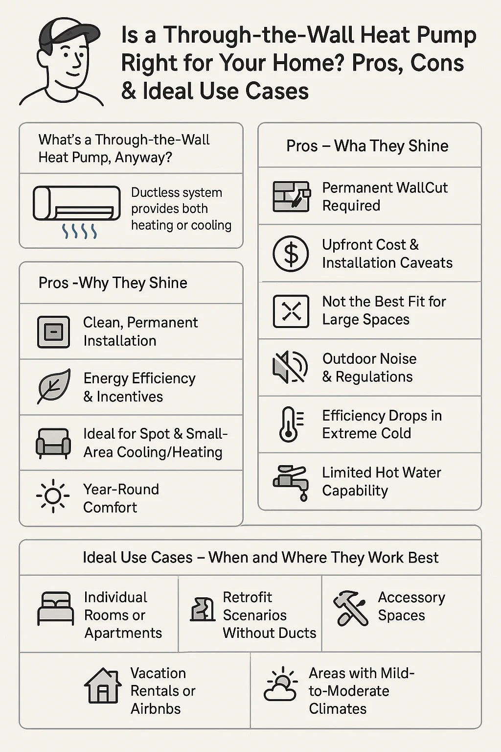 Is a Through-the-Wall Heat Pump Right for Your Home? Pros, Cons & Ideal Use Cases