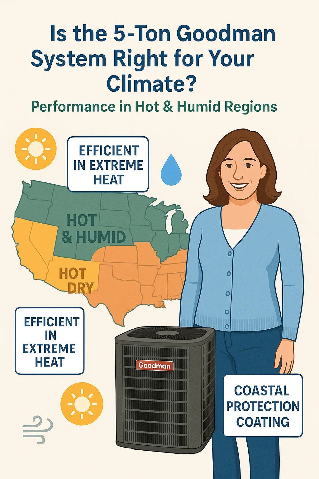 Is the 5-Ton Goodman System Right for Your Climate? Performance in Hot & Humid Regions