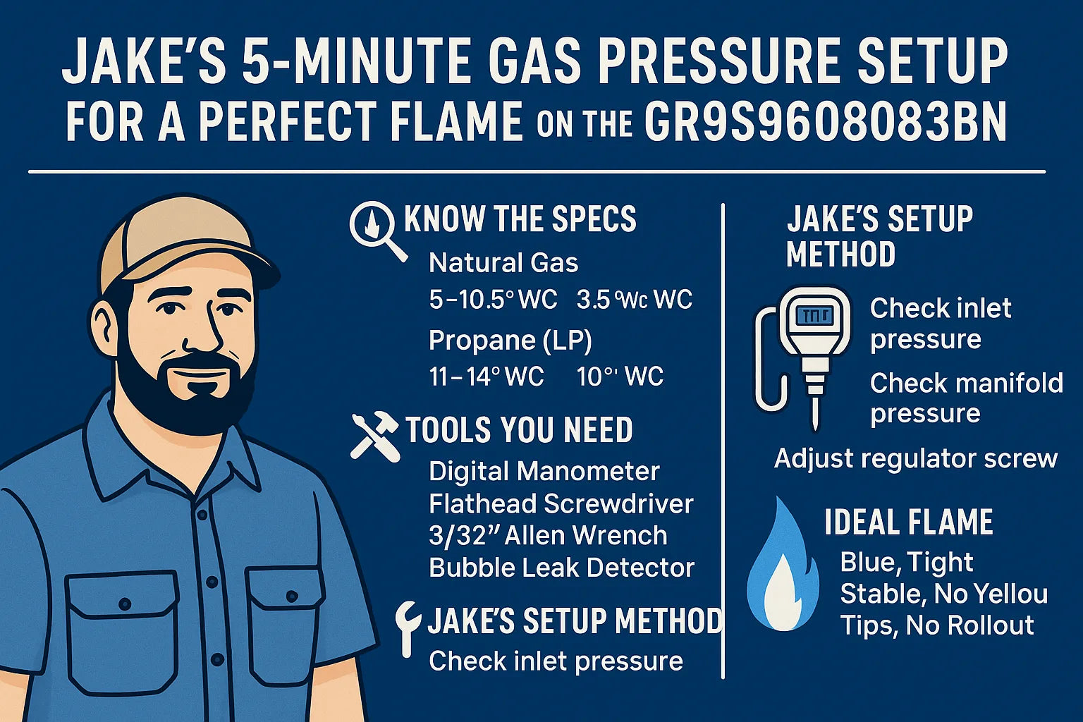 Jake’s 5-Minute Gas Pressure Setup for a Perfect Flame on the GR9S960803BN