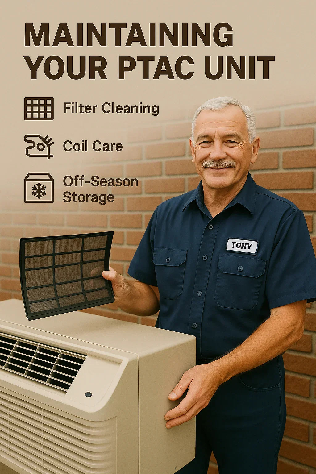 Maintaining Your PTAC Unit: Filter Cleaning, Coil Care, and Off-Season Storage