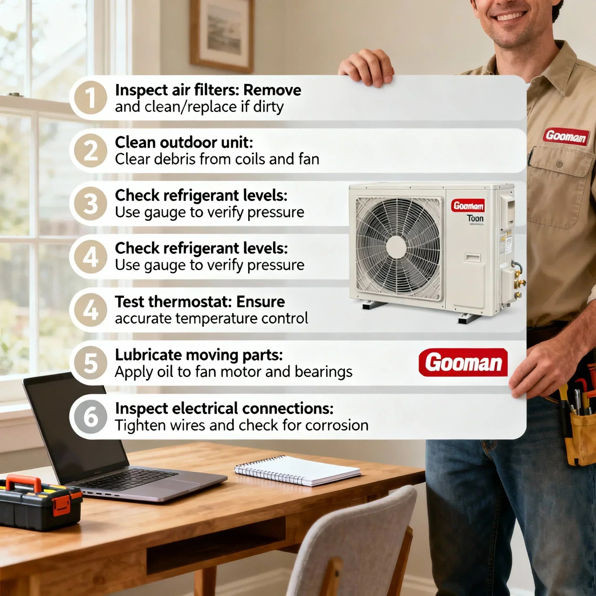 Maintenance Checklist Keeping Your 2-Ton Goodman System Running Smooth
