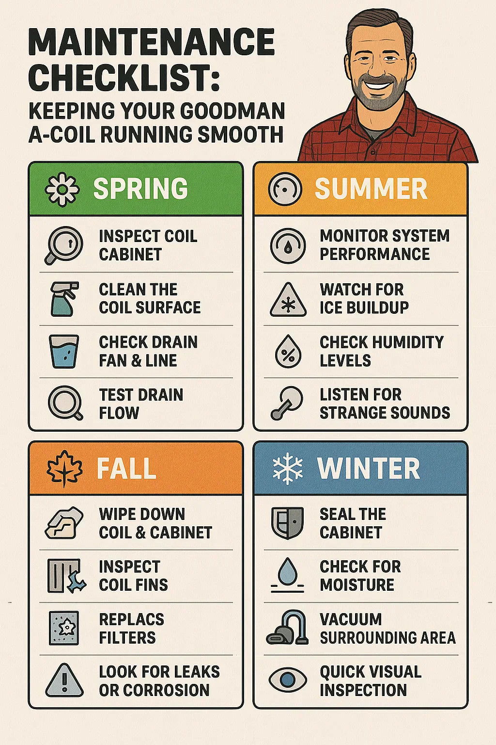 Maintenance Checklist Keeping Your Goodman A-Coil Running Smooth