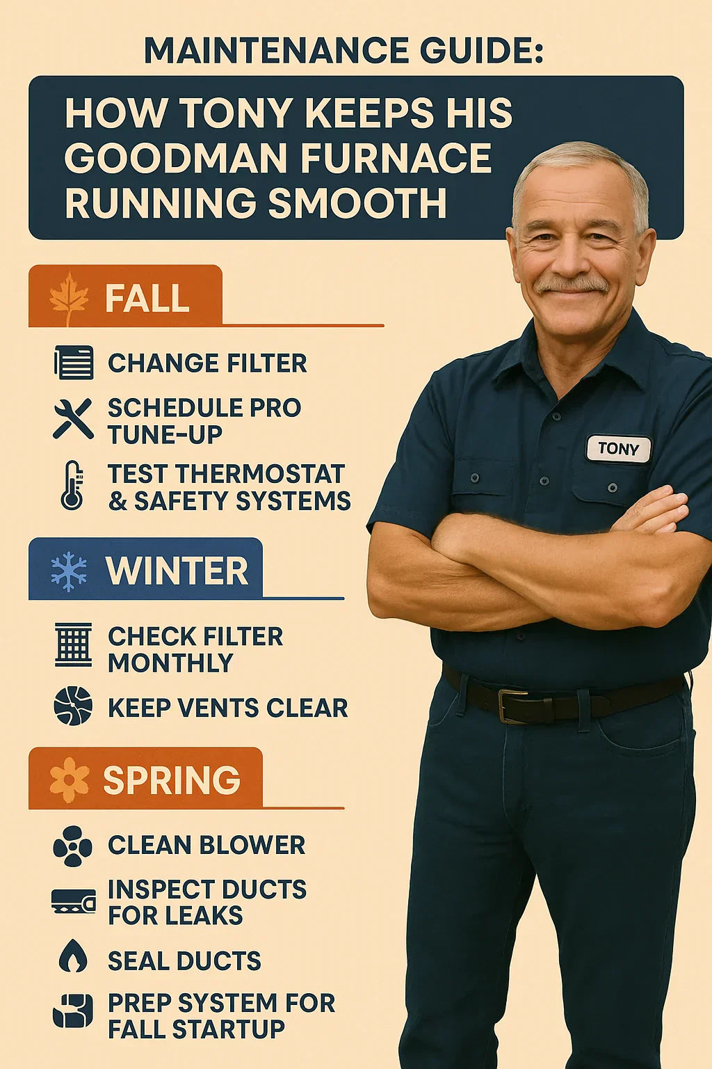 Maintenance Guide How Tony Keeps His Goodman Furnace Running Smooth