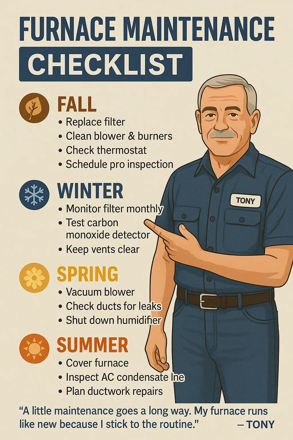Maintenance Guide How Tony Keeps His Goodman Furnace Running Smooth