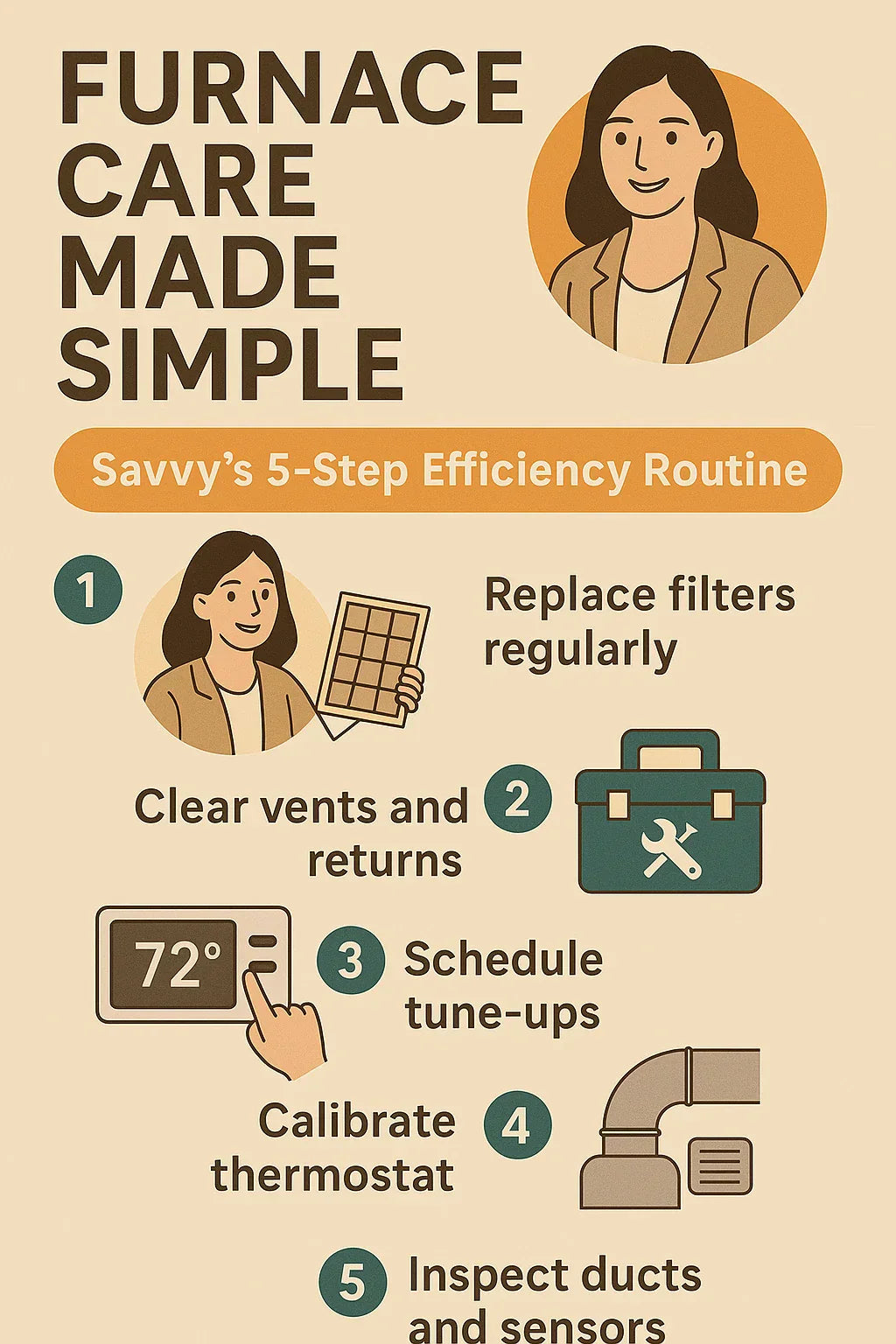 Maintenance Made Simple — How Savvy Keeps Her Furnace Running Efficiently