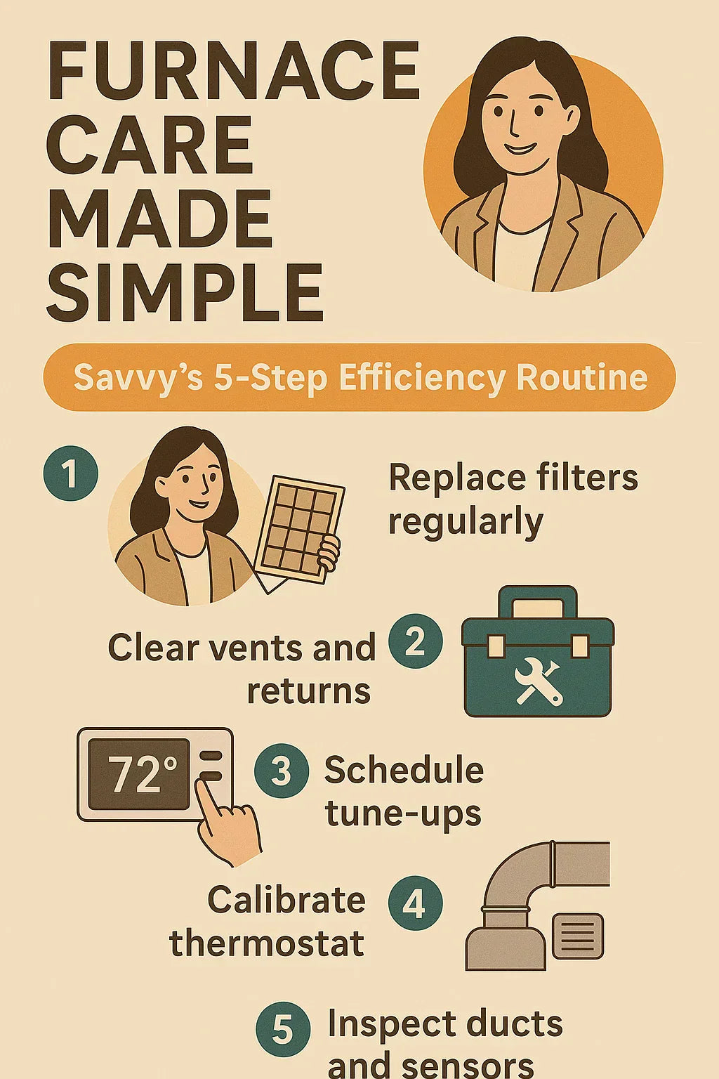Maintenance Made Simple — How Savvy Keeps Her Furnace Running Efficiently