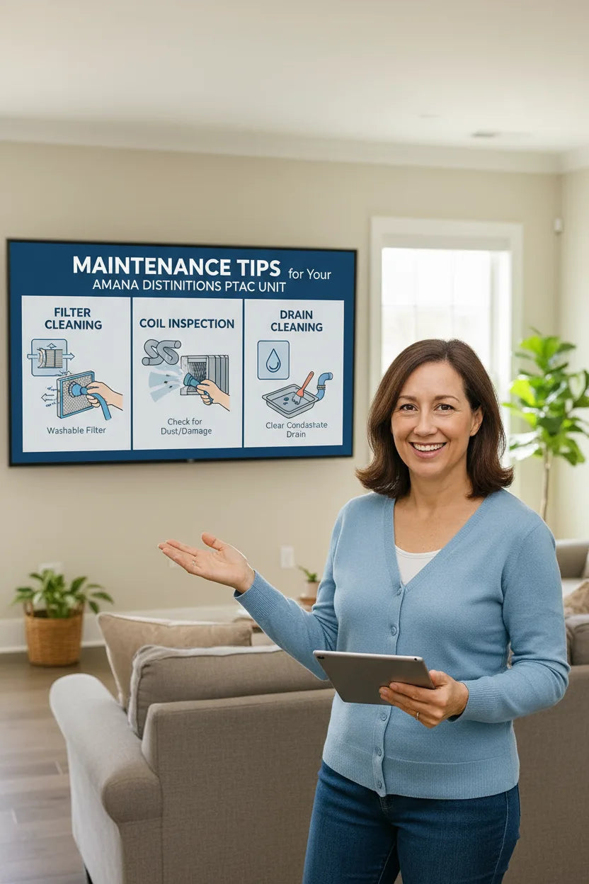 Maintenance Tips for Your Amana Distinctions PTAC Filters, Coils & Drains