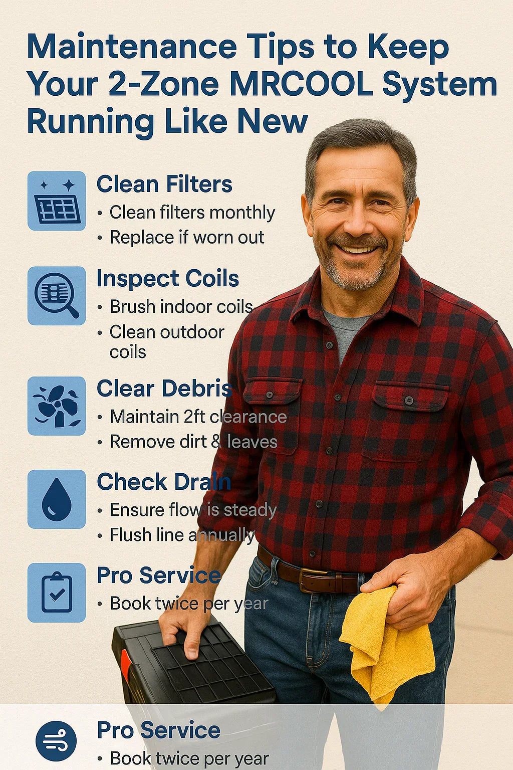 Maintenance Tips to Keep Your 2‑Zone MRCOOL System Running Like New