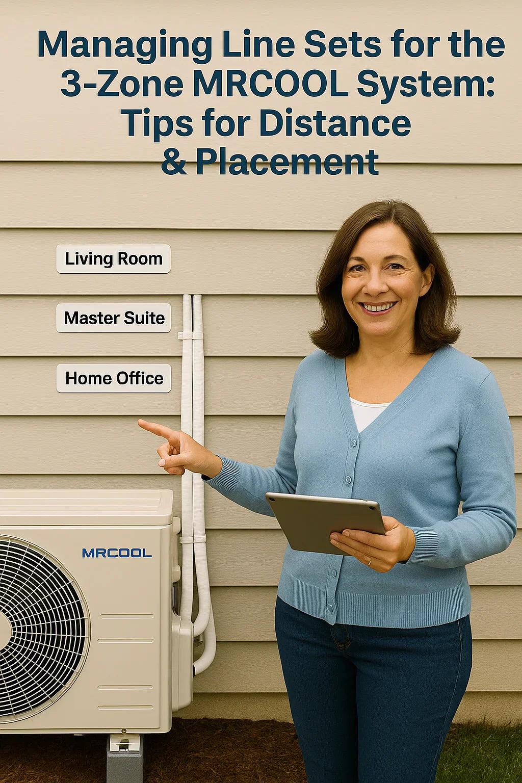 Managing Line Sets for the 3-Zone MRCOOL System Tips for Distance & Placement