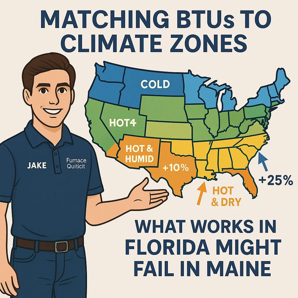 Matching BTUs to Climate Zones What Works in Florida Might Fail in Maine