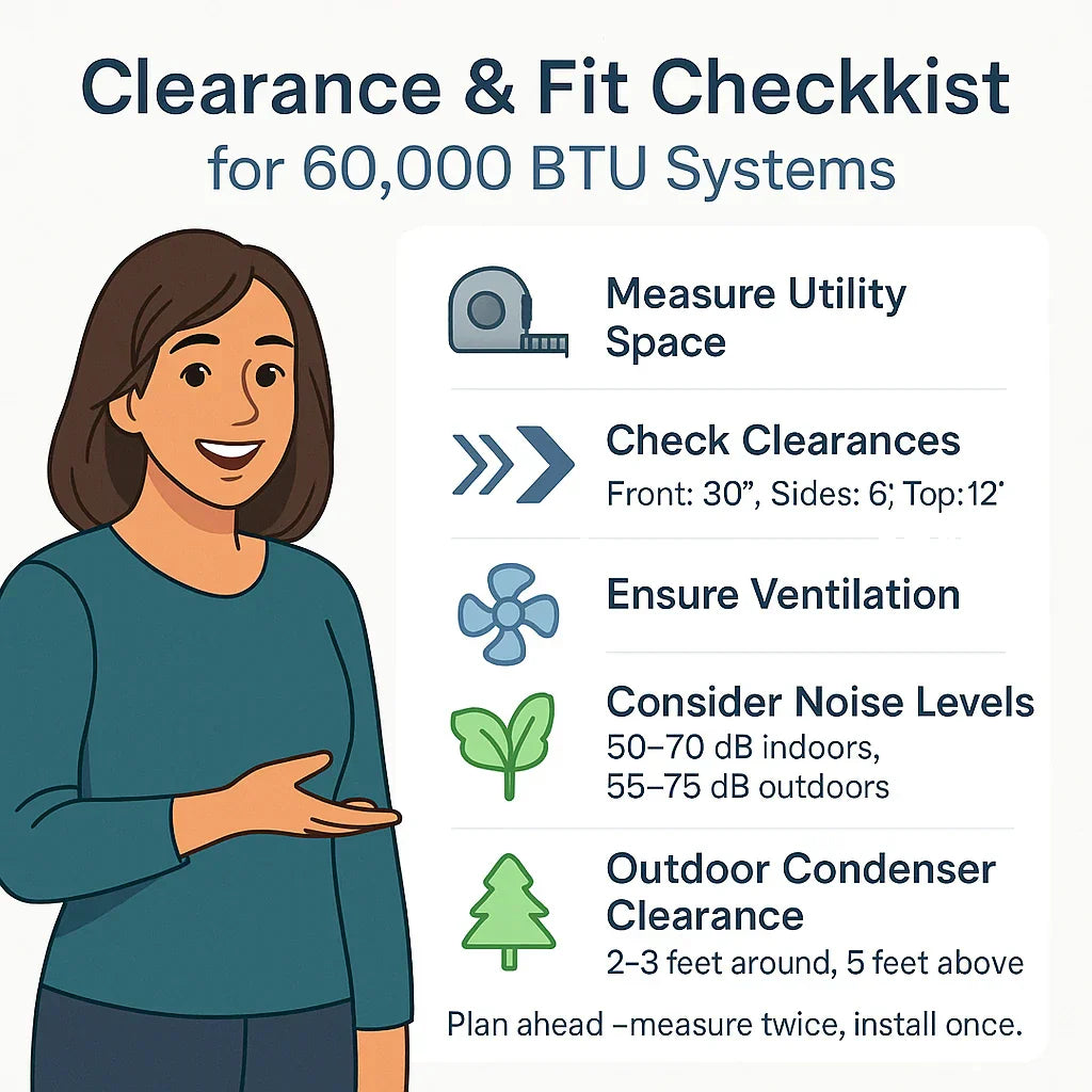 Noise, Space & Design Will a 60,000 BTU System Fit in Your Utility Area