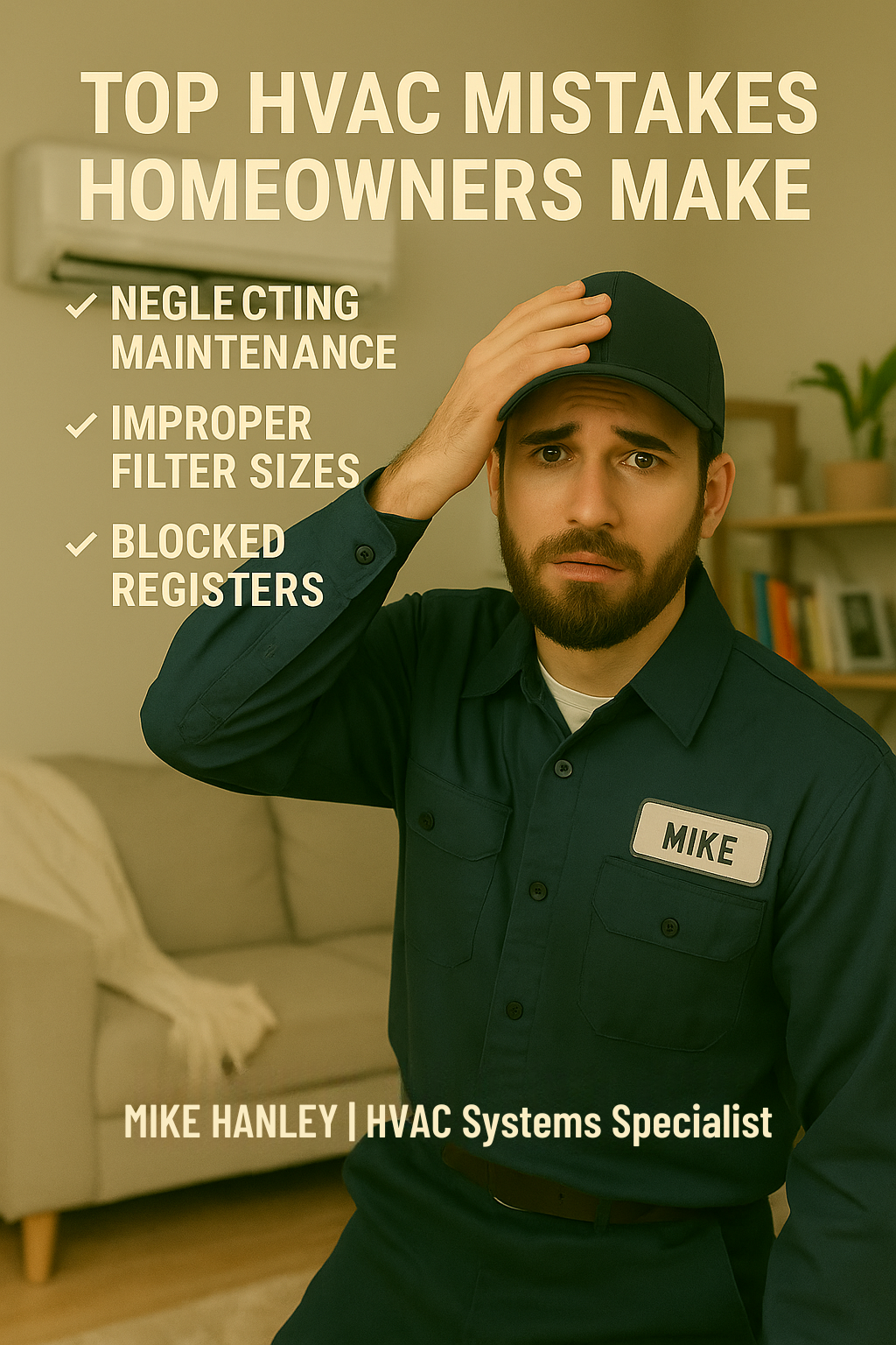 A disappointed HVAC specialist.