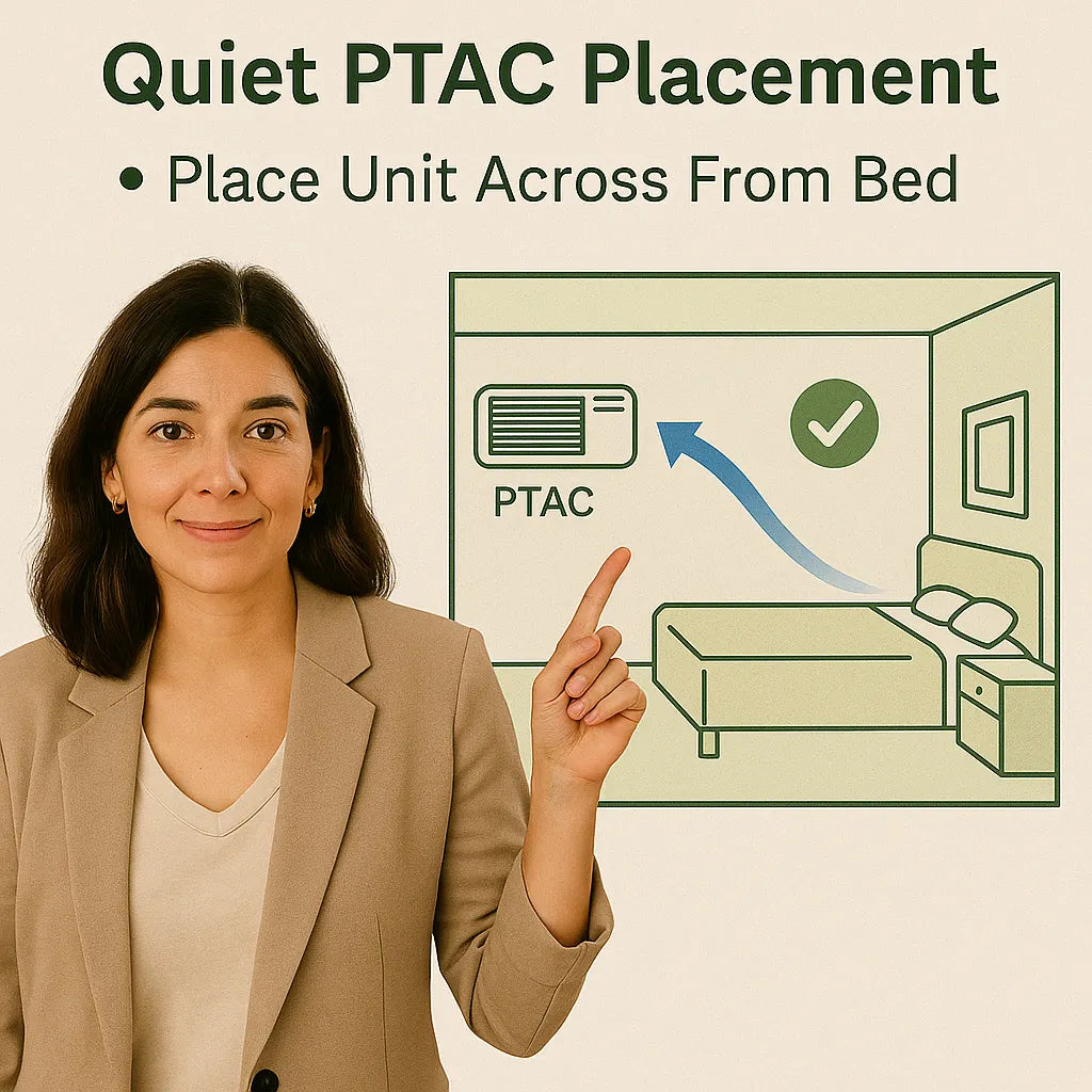 Quiet-by-Design — How to Position a PTAC So Your Bedroom Stays Zen