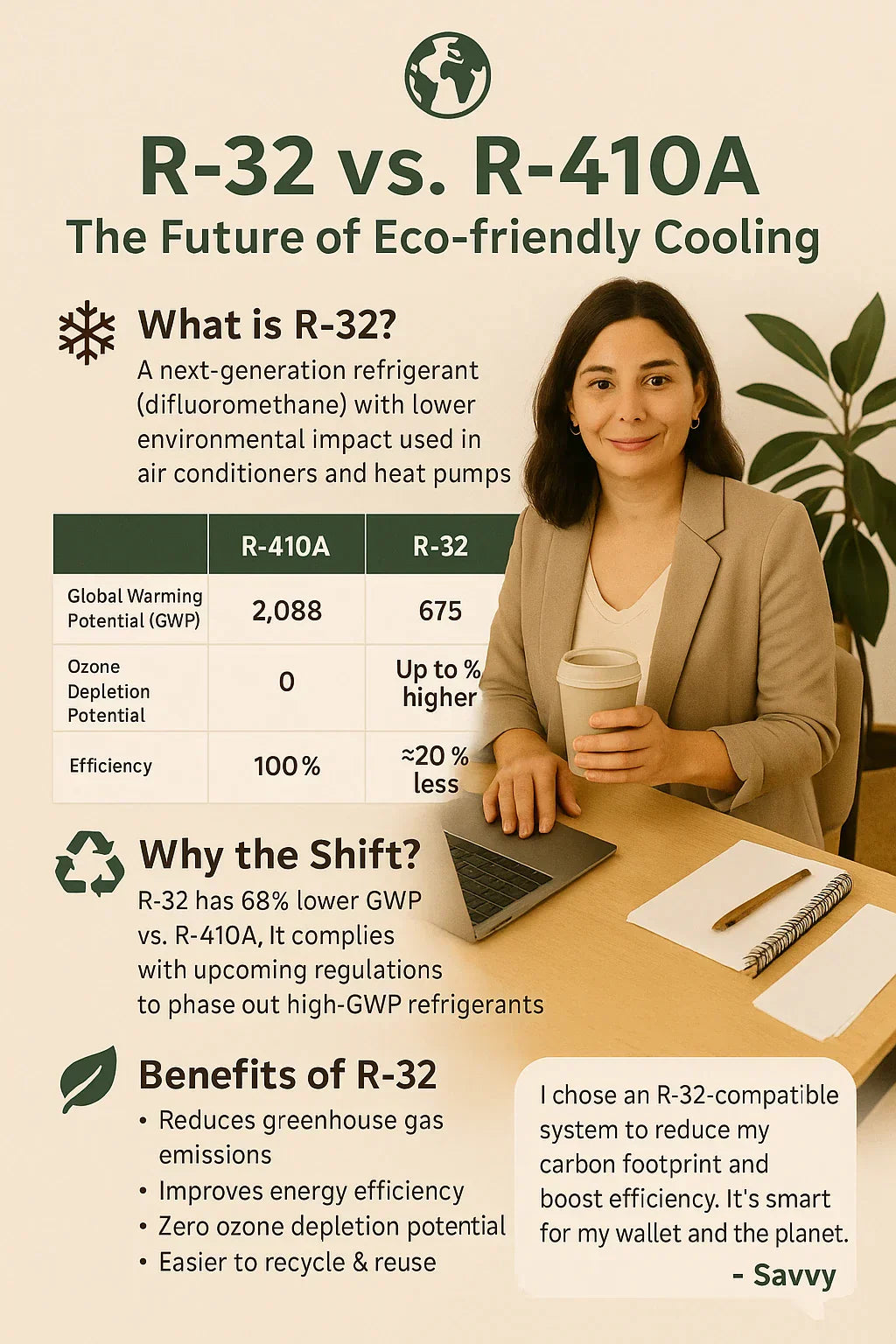 R-32 Refrigerant Explained — The Eco-Friendly Future of Home Cooling