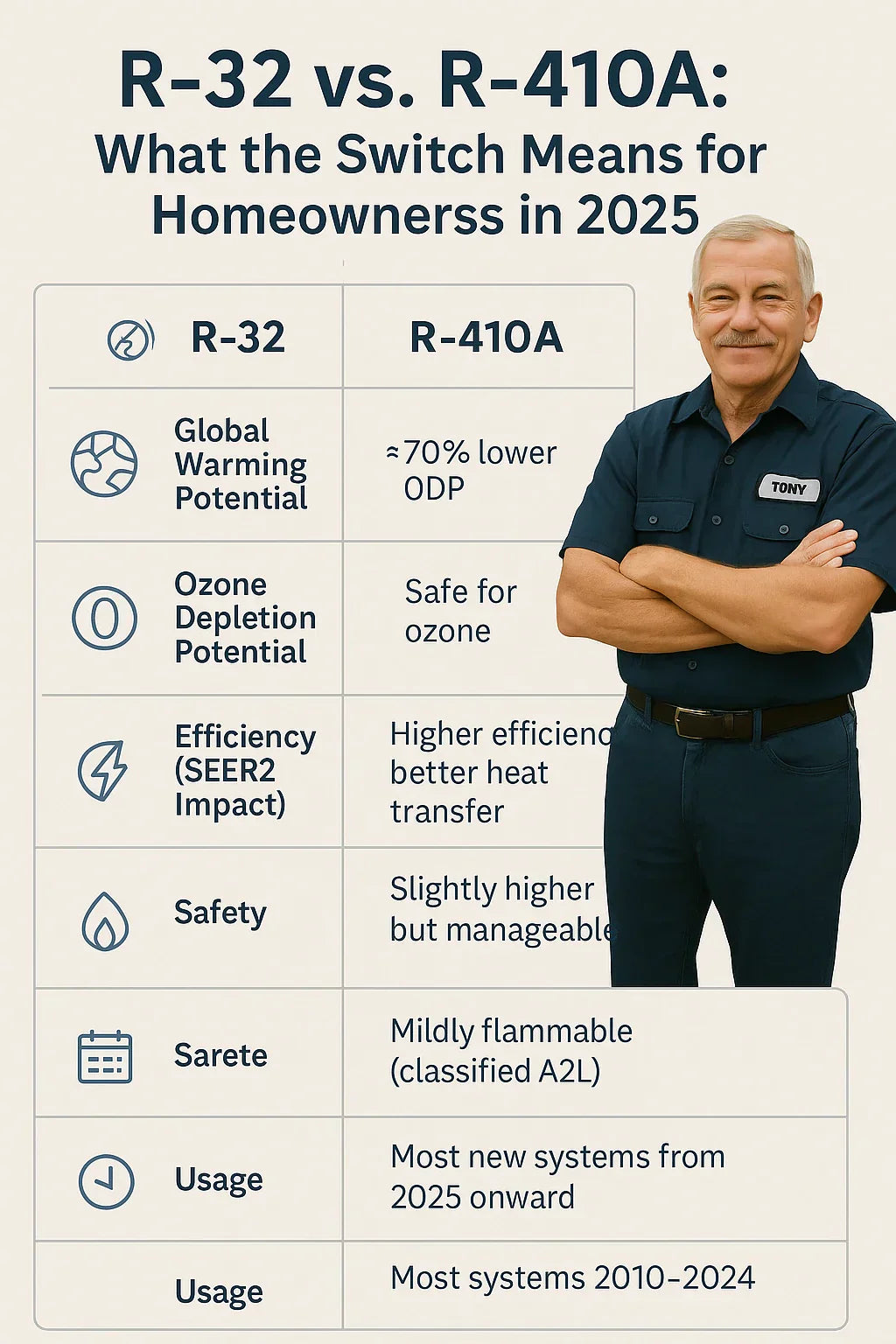 R-32 vs. R-410A What the Switch Means for Homeowners in 2025