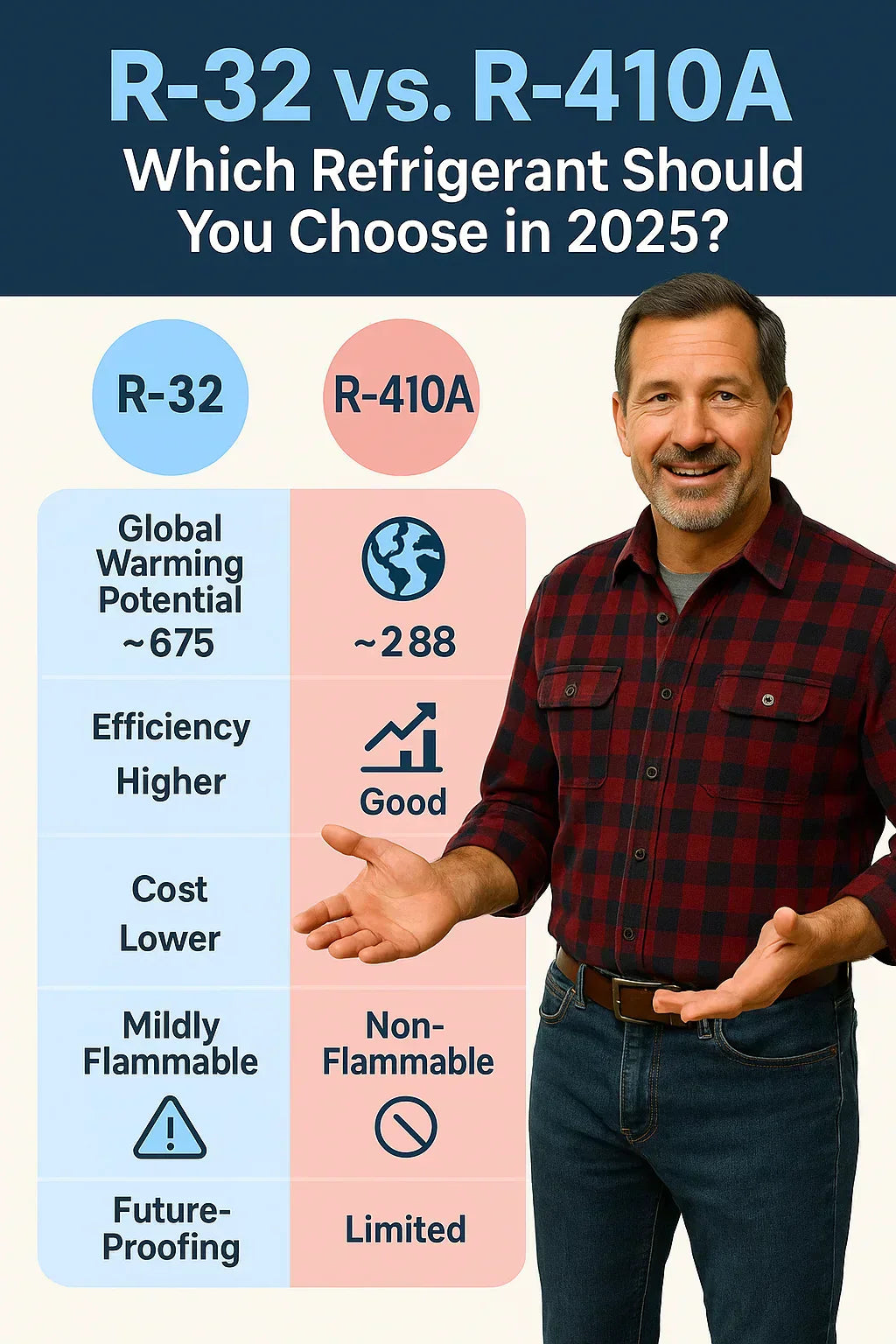 R-32 vs. R-410A: Which Refrigerant Should You Choose in 2025?
