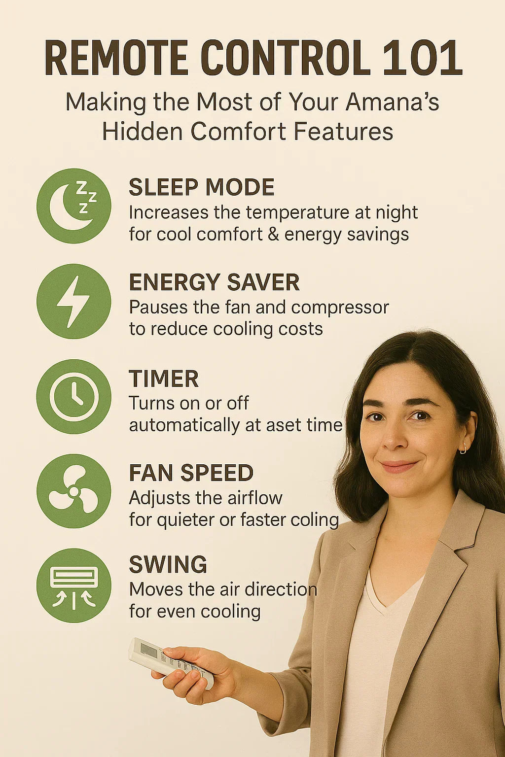 Remote Control 101 — Making the Most of Your Amana’s Hidden Comfort Features