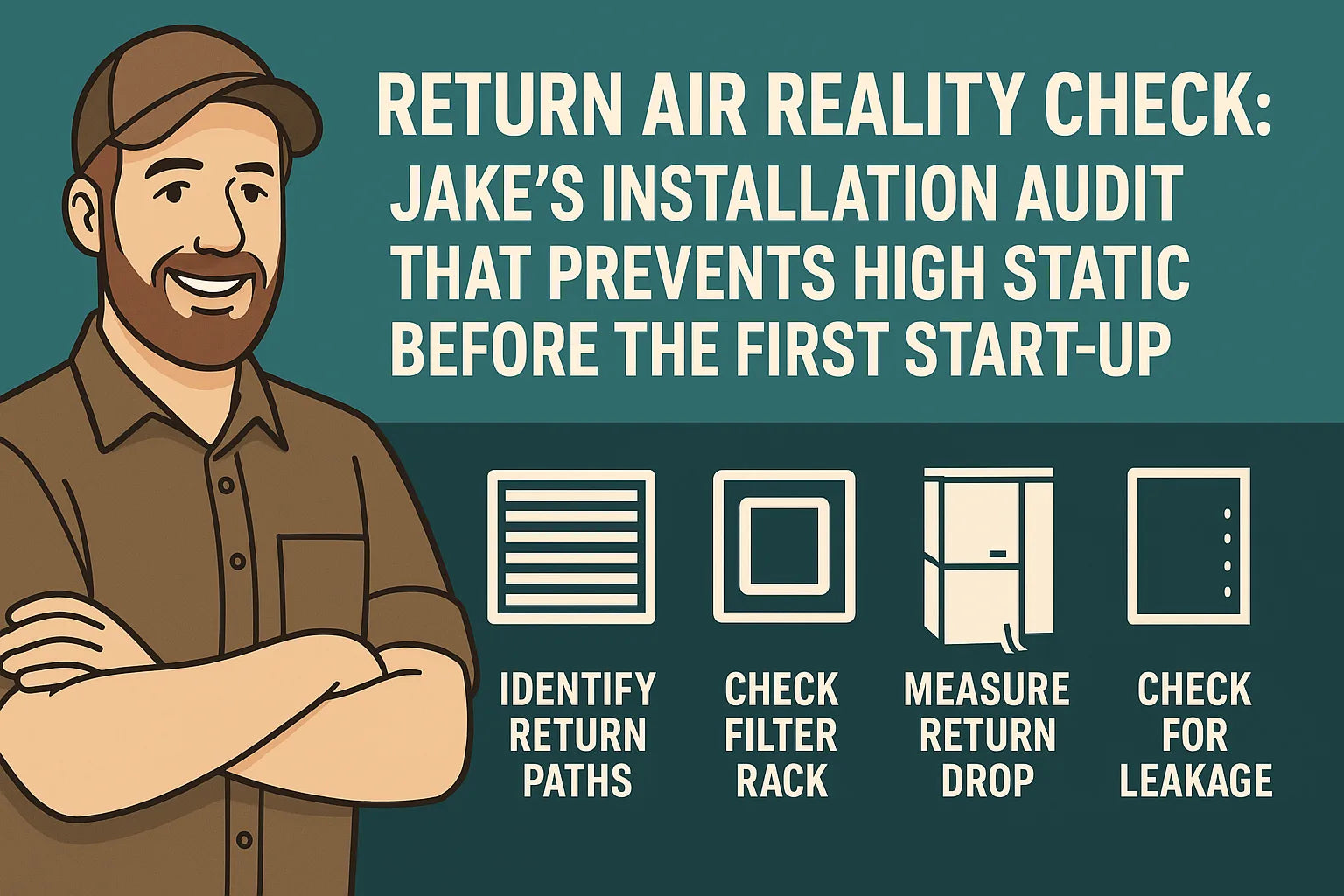 Return Air Reality Check Jake’s Installation Audit That Prevents High Static Before the First Start-Up
