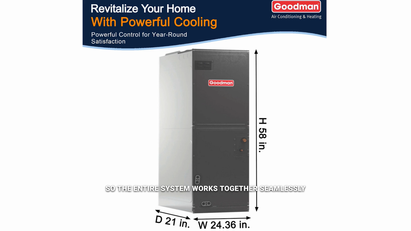 5 Ton 14 SEER2 Goodman Multi-Position Air Conditioner System