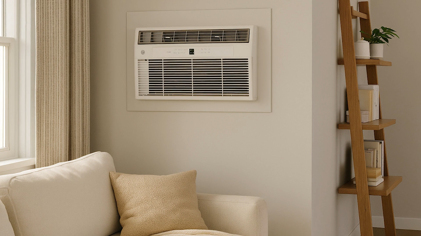 GE 12,000 BTU 208/230 Volt Through-the-Wall Air Conditioner with Electric Heat