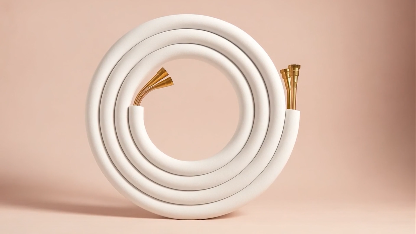 MRCOOL 5th Gen 50ft 1/4” x 1/2” Pre-Charged Lineset - DIY50-1412C-O