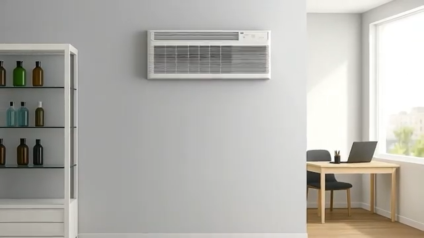 Amana Distinctions Model 12,000 BTU PTAC Unit with Heat Pump and 2.5 kW Electric Heat Backup