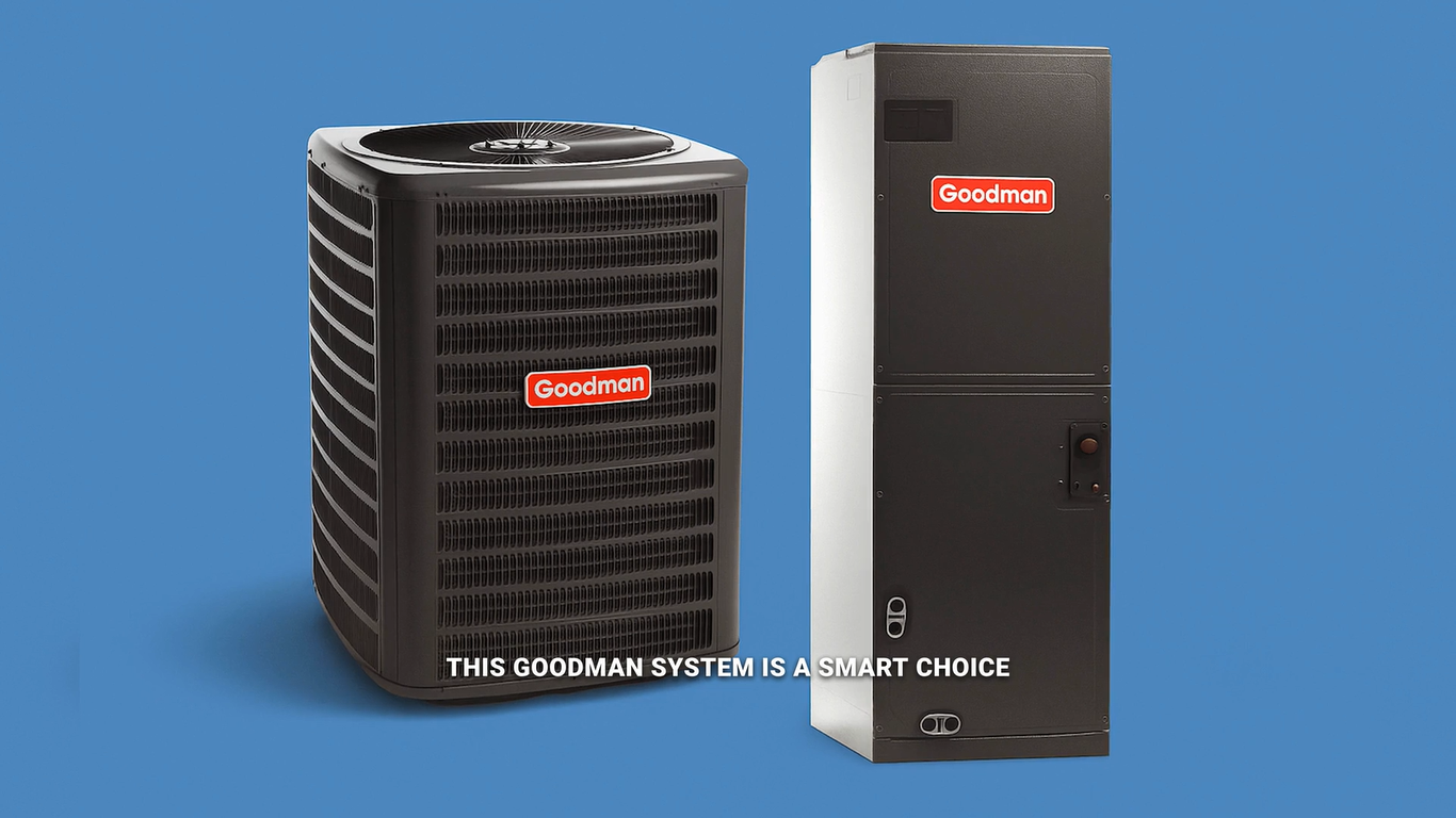 3 Ton 15 SEER2 Goodman Multi-Position Heat Pump System