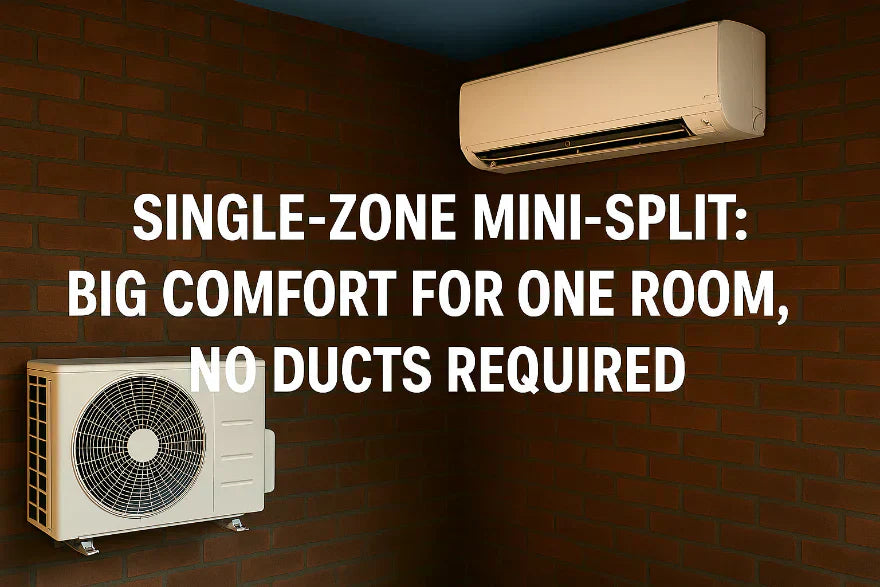 Single-Zone Mini-Split: Big Comfort for One Room, No Ducts Required