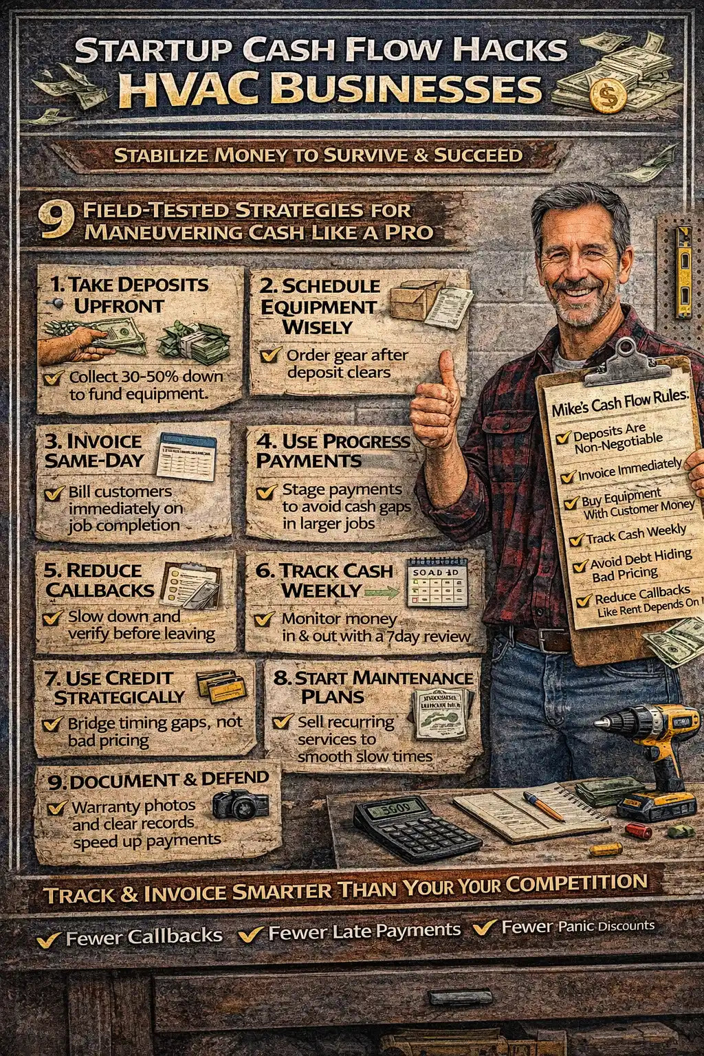 Startup Cash Flow Hacks for HVAC Businesses