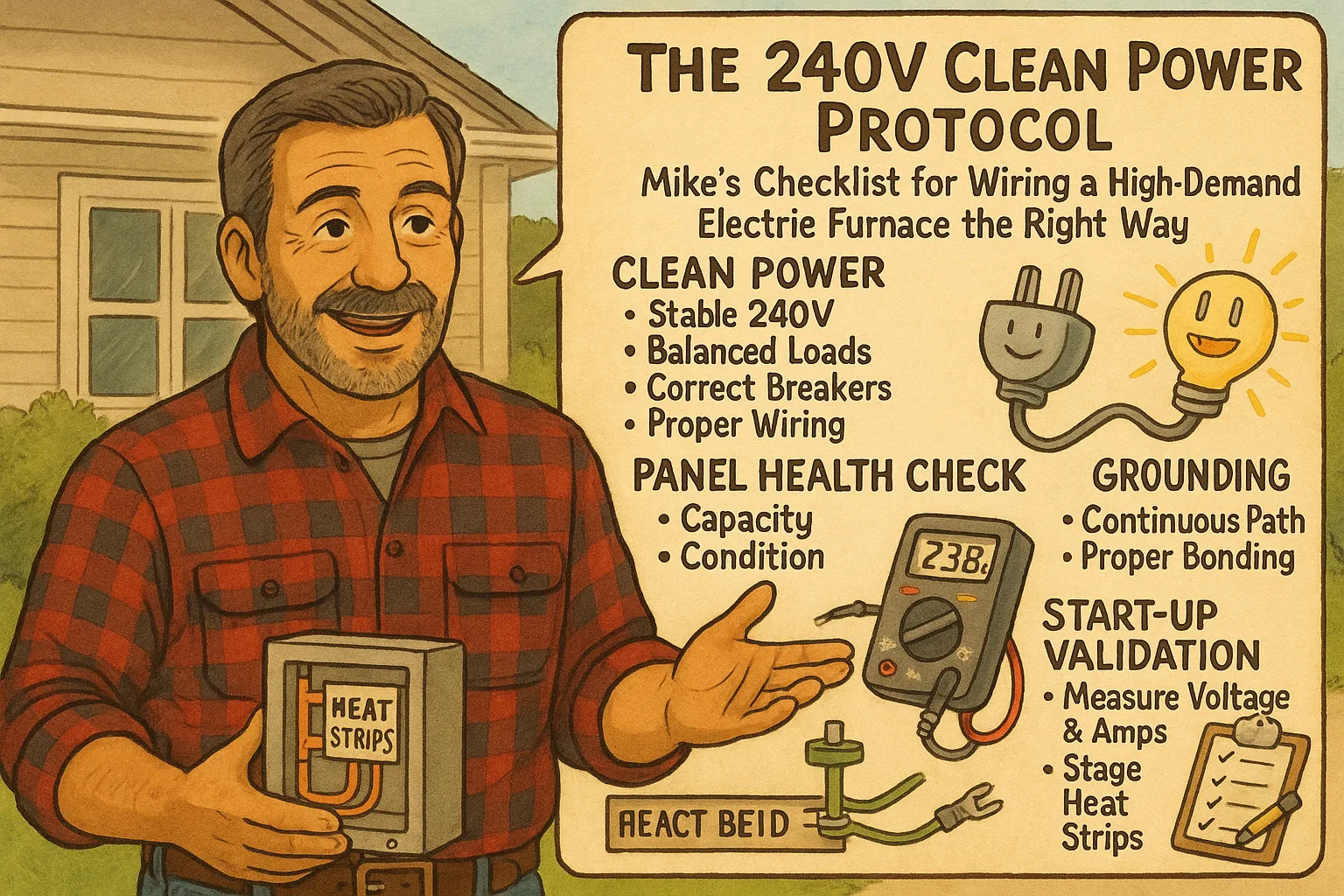 The 240V Clean Power Protocol: Mike’s Checklist for Wiring a High-Demand Electric Furnace the Right Way