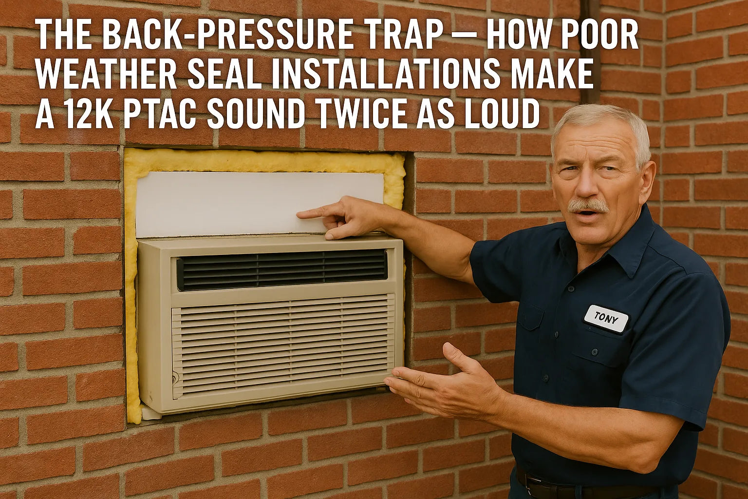 The Back-Pressure Trap — How Poor Weather Seal Installations Make a 12k PTAC Sound Twice as Loud