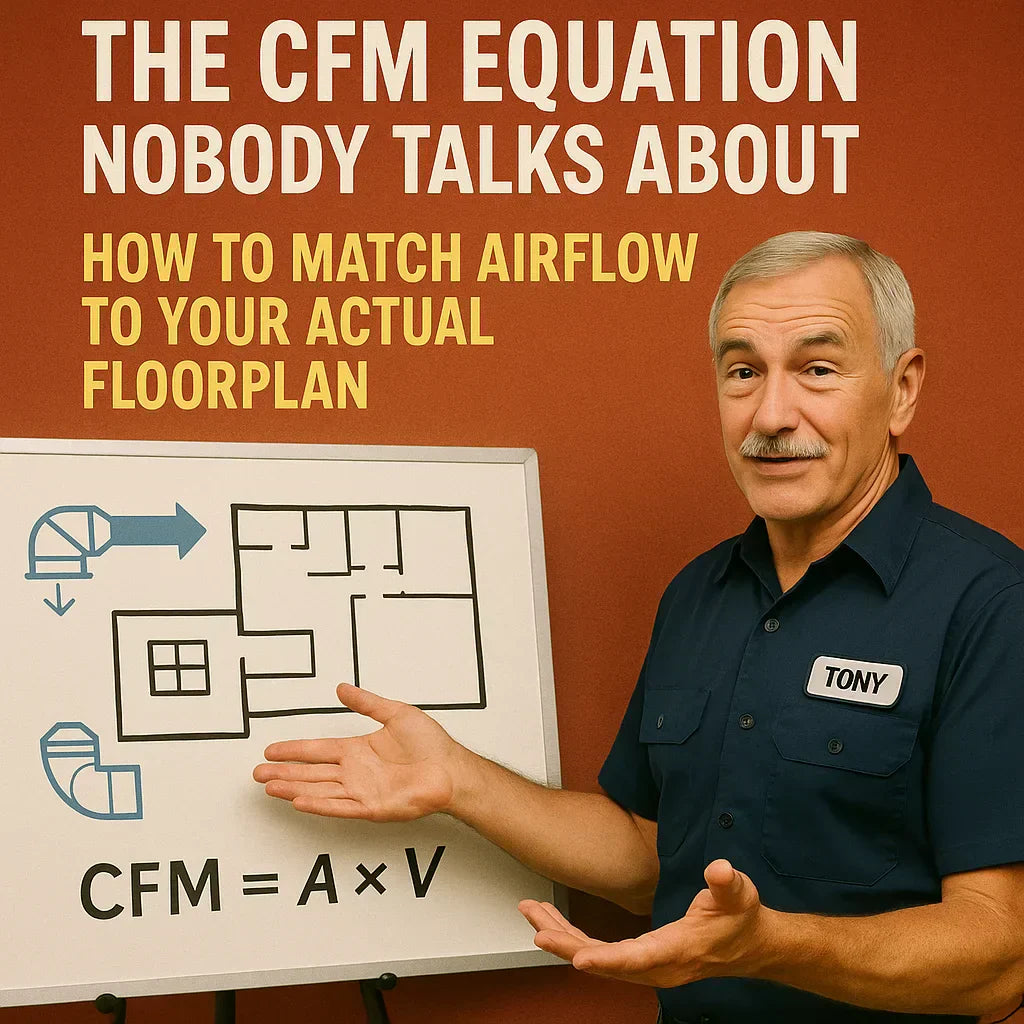 The CFM Equation Nobody Talks About — How to Match Airflow to Your Actual Floorplan