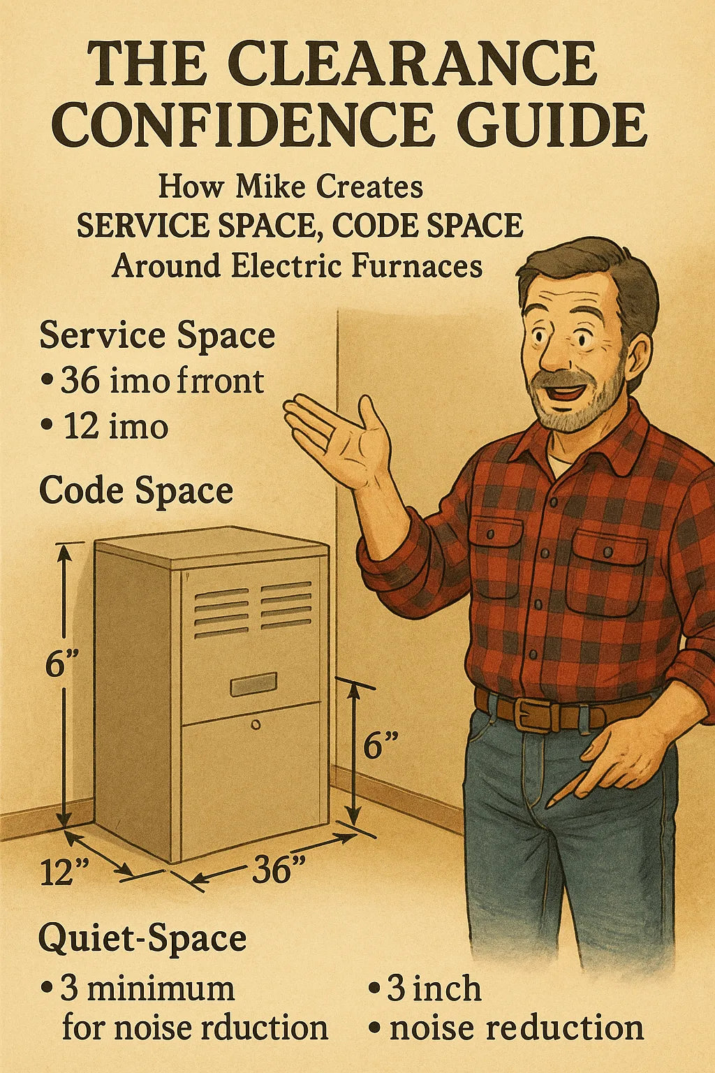 The Clearance Confidence Guide: How Mike Creates Service Space, Code Space & Quiet-Space Around Electric Furnaces