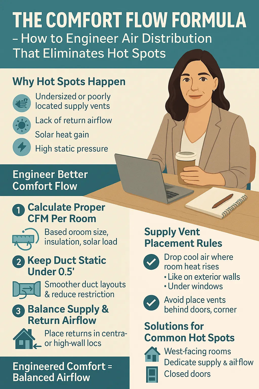 The Comfort Flow Formula — How to Engineer Air Distribution That Eliminates Hot Spots