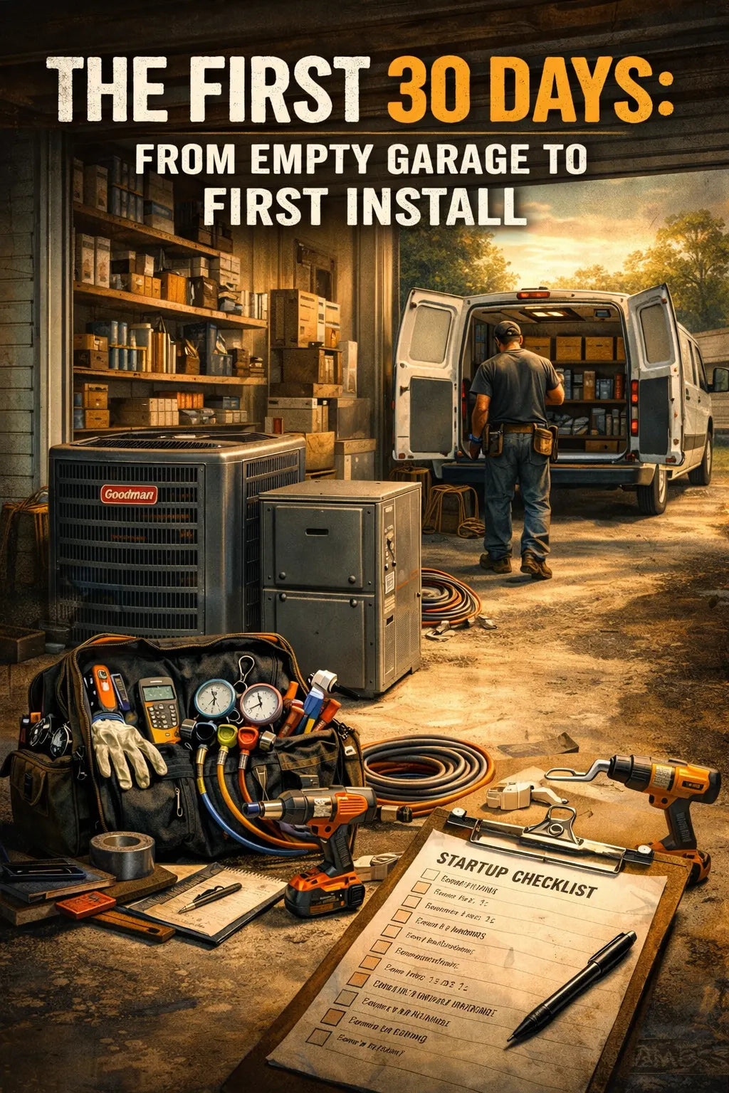 The First 30 Days A Start-Up Checklist From Empty Garage to First Install