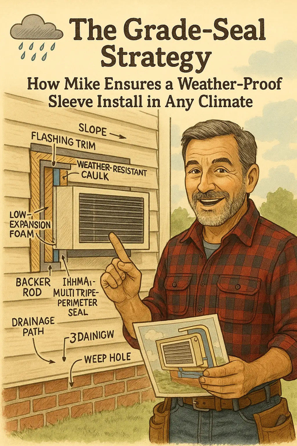 The Grade-Seal Strategy How Mike Ensures a Weather-Proof Sleeve Install in Any Climate