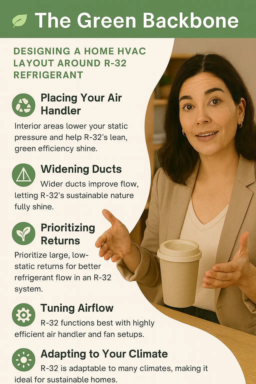 The Green Backbone — Designing a Home HVAC Layout Around R-32 Refrigerant