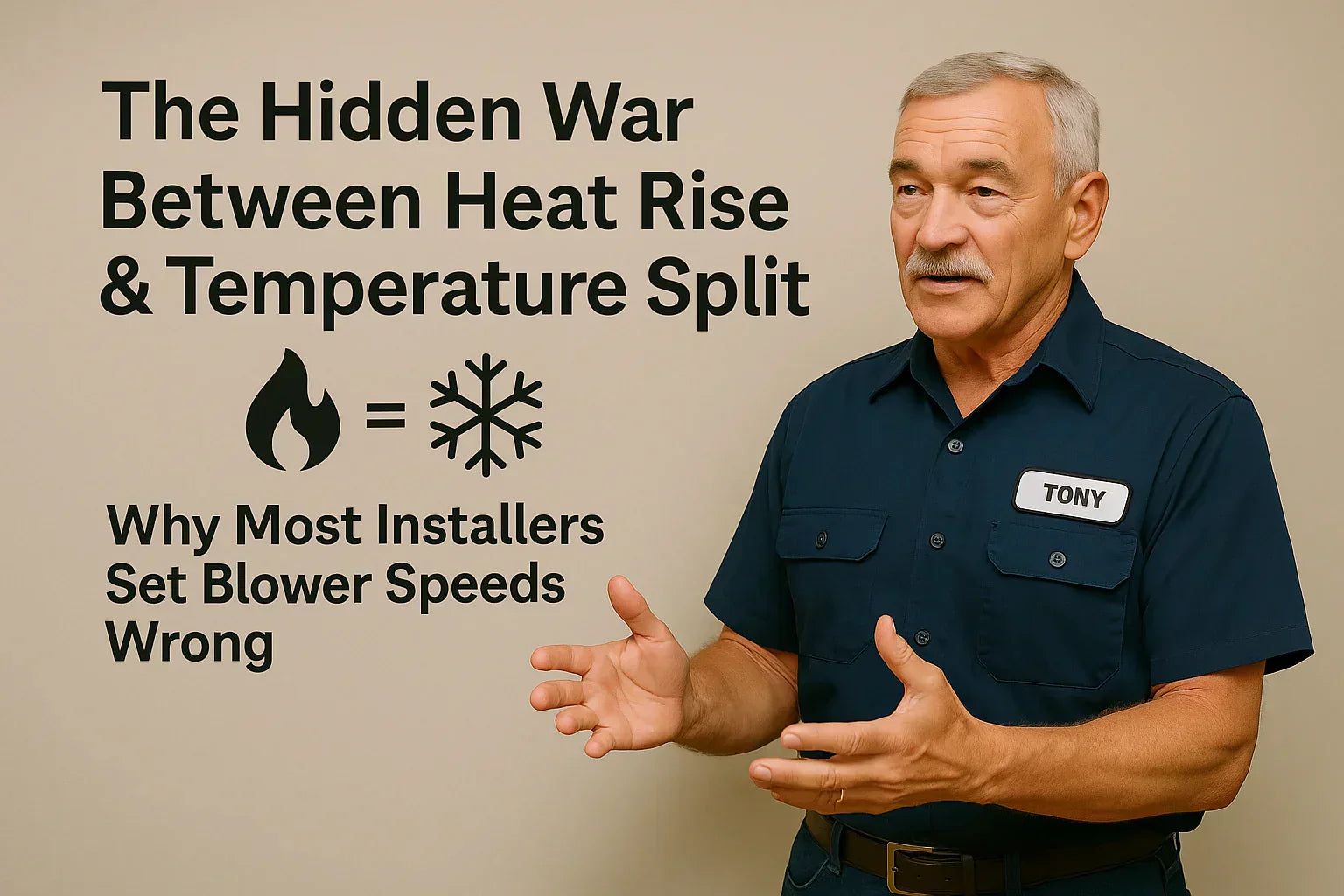 The Hidden War Between Heat Rise & Temperature Split — Why Most Installers Set Blower Speeds Wrong