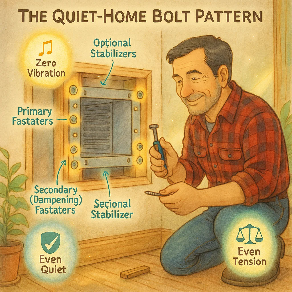 The Quiet-Home Bolt Pattern Mike’s Fastener Layout That Kills Sleeve Vibration at the Source