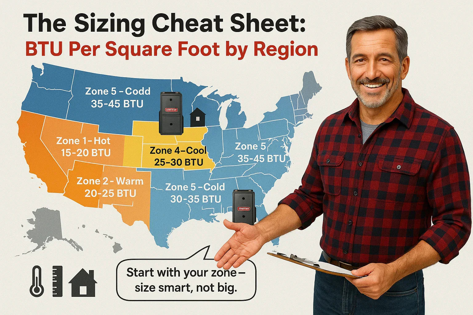 The Sizing Cheat Sheet: BTU Per Square Foot by Region