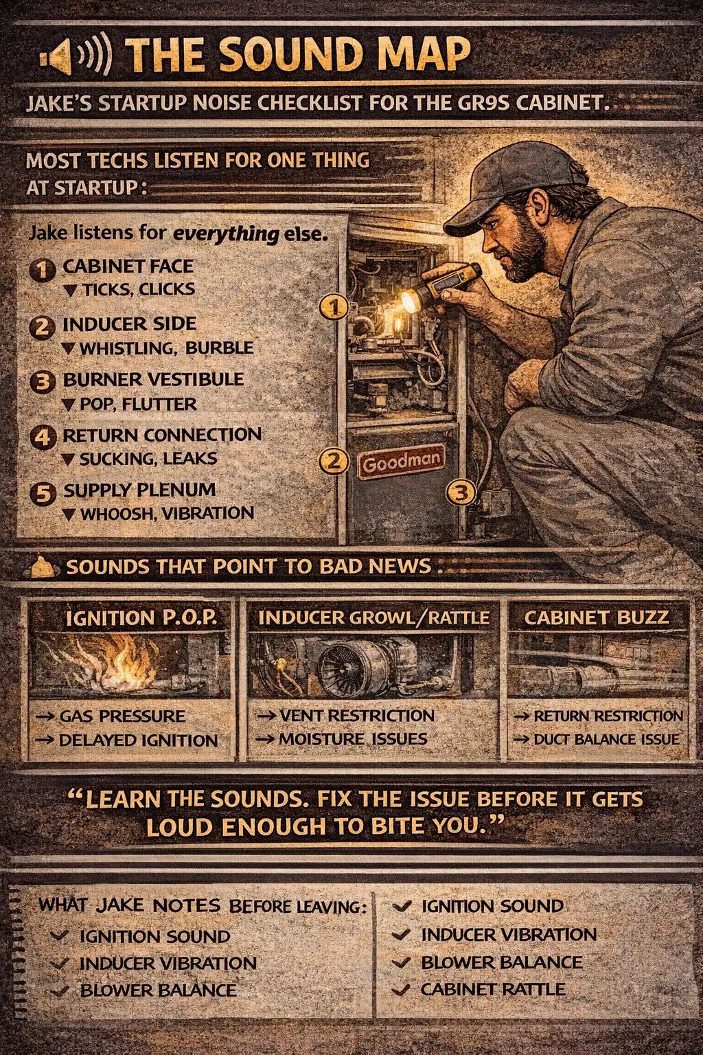 The Sound Map Jake’s Startup Noise Checklist for the GR9S Cabinet