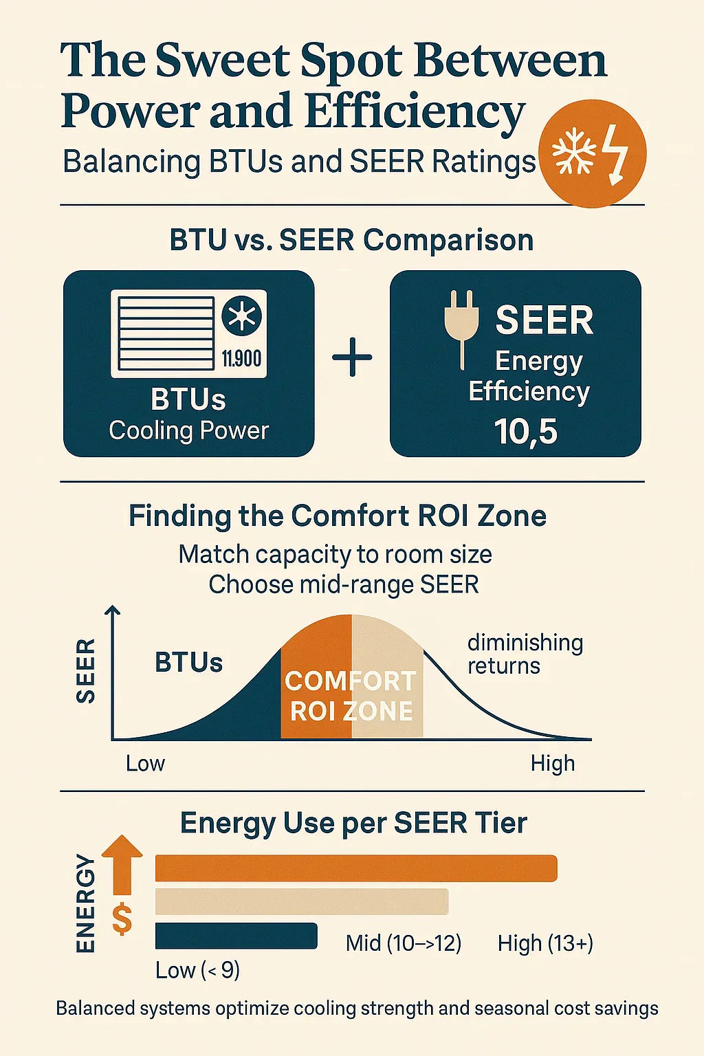The Sweet Spot Between Power and Efficiency — Balancing BTUs and SEER Ratings
