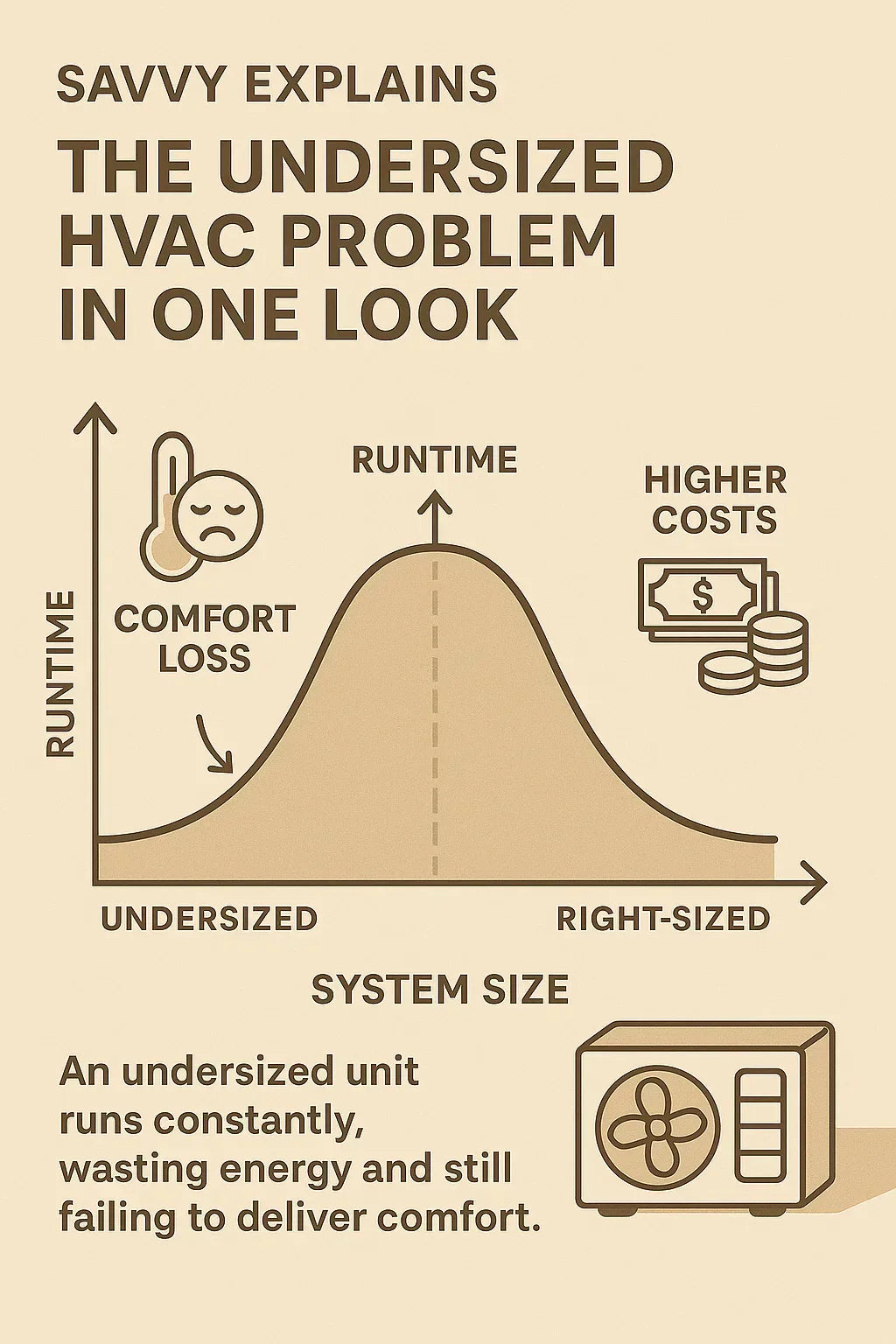 The Undersized Problem — Why Too-Small Systems Work Harder and Cost You More