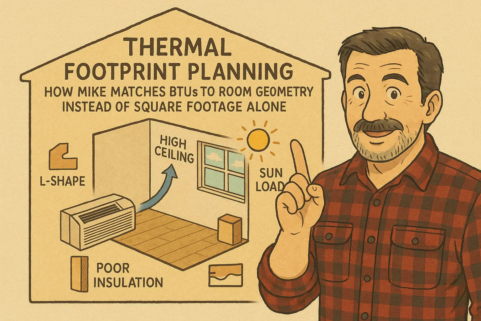 Thermal Footprint Planning: How Mike Matches BTUs to Room Geometry Instead of Square Footage Alone